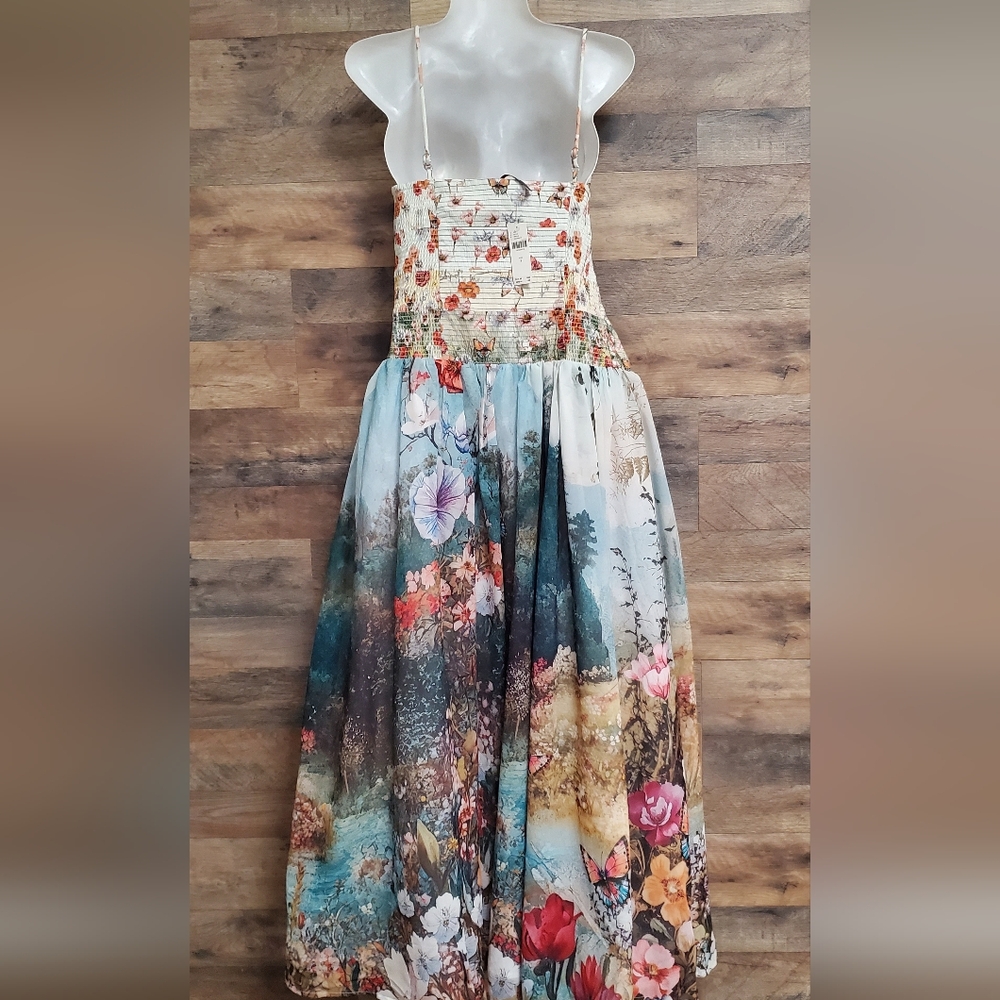 New with tags The Muse Basque-Waist Midi Dress AnthropologieSize : Small - Picture 8 of 9